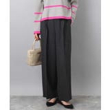 ツイード調両面起毛ワイドパンツ/洗える | MK MICHEL KLEIN | 詳細画像2 