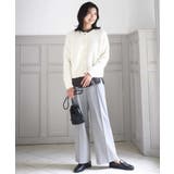 ツイード調両面起毛ワイドパンツ/洗える | MK MICHEL KLEIN | 詳細画像22 