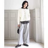 ツイード調両面起毛ワイドパンツ/洗える | MK MICHEL KLEIN | 詳細画像23 