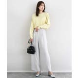 共地ベルト付きワイドパンツ/撥水/防シワ/洗える | MK MICHEL KLEIN | 詳細画像18 