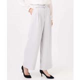 共地ベルト付きワイドパンツ/撥水/防シワ/洗える | MK MICHEL KLEIN | 詳細画像19 