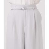 共地ベルト付きワイドパンツ/撥水/防シワ/洗える | MK MICHEL KLEIN | 詳細画像22 