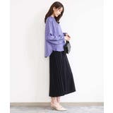 サイドプリーツガウチョパンツ/洗える | MK MICHEL KLEIN | 詳細画像15 