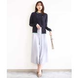 サイドプリーツガウチョパンツ/洗える | MK MICHEL KLEIN | 詳細画像4 