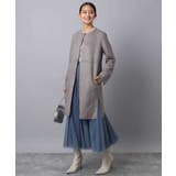 フェイクスウェードノーカラーコート/洗える | MK MICHEL KLEIN | 詳細画像13