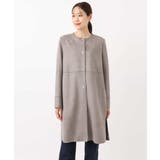 フェイクスウェードノーカラーコート/洗える | MK MICHEL KLEIN | 詳細画像15