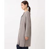 フェイクスウェードノーカラーコート/洗える | MK MICHEL KLEIN | 詳細画像16