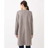 フェイクスウェードノーカラーコート/洗える | MK MICHEL KLEIN | 詳細画像17