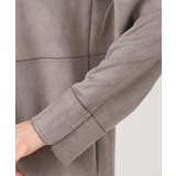 フェイクスウェードノーカラーコート/洗える | MK MICHEL KLEIN | 詳細画像19