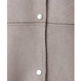 フェイクスウェードノーカラーコート/洗える | MK MICHEL KLEIN | 詳細画像22