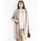 フェイクスウェードノーカラーコート/洗える | MK MICHEL KLEIN | 詳細画像14