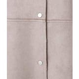 フェイクスウェードノーカラーコート/洗える | MK MICHEL KLEIN | 詳細画像9