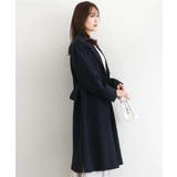 ネイビー | ライトダブルクロスチェスターコート/洗える | MK MICHEL KLEIN