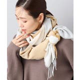 ベージュ | 大判チェック柄ストール/洗える | MK MICHEL KLEIN