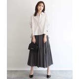 クロップド丈コットンストライプシャツブラウス/洗える | MK MICHEL KLEIN | 詳細画像12