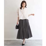 クロップド丈コットンストライプシャツブラウス/洗える | MK MICHEL KLEIN | 詳細画像13