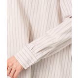 クロップド丈コットンストライプシャツブラウス/洗える | MK MICHEL KLEIN | 詳細画像19