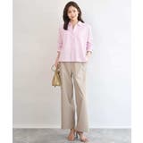 クロップド丈コットンストライプシャツブラウス/洗える | MK MICHEL KLEIN | 詳細画像7