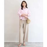 クロップド丈コットンストライプシャツブラウス/洗える | MK MICHEL KLEIN | 詳細画像9