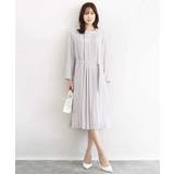 サテンジョーゼット プリーツワンピース/洗える | MK MICHEL KLEIN | 詳細画像12