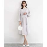 サテンジョーゼット プリーツワンピース/洗える | MK MICHEL KLEIN | 詳細画像13