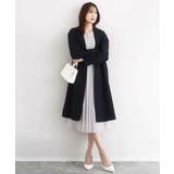 サテンジョーゼット プリーツワンピース/洗える | MK MICHEL KLEIN | 詳細画像15