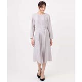 サテンジョーゼット プリーツワンピース/洗える | MK MICHEL KLEIN | 詳細画像18