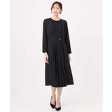 サテンジョーゼット プリーツワンピース/洗える | MK MICHEL KLEIN | 詳細画像28