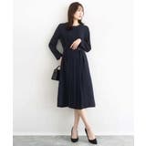 サテンジョーゼット プリーツワンピース/洗える | MK MICHEL KLEIN | 詳細画像3