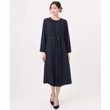 サテンジョーゼット プリーツワンピース/洗える | MK MICHEL KLEIN | 詳細画像30