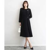 サテンジョーゼット プリーツワンピース/洗える | MK MICHEL KLEIN | 詳細画像7