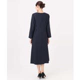 サテンジョーゼット サイドベルトワンピース/洗える | MK MICHEL KLEIN | 詳細画像12