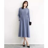 サテンジョーゼット サイドベルトワンピース/洗える | MK MICHEL KLEIN | 詳細画像2