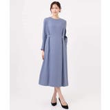 サテンジョーゼット サイドベルトワンピース/洗える | MK MICHEL KLEIN | 詳細画像20