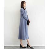 サテンジョーゼット サイドベルトワンピース/洗える | MK MICHEL KLEIN | 詳細画像4