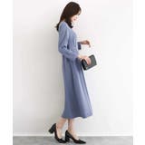 サテンジョーゼット サイドベルトワンピース/洗える | MK MICHEL KLEIN | 詳細画像5