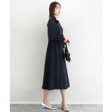 サテンジョーゼット サイドベルトワンピース/洗える | MK MICHEL KLEIN | 詳細画像8