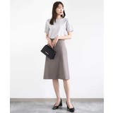 メランジ調セミフレアースカート/セットアップ対応/洗える | MK MICHEL KLEIN | 詳細画像10 