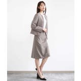 メランジ調セミフレアースカート/セットアップ対応/洗える | MK MICHEL KLEIN | 詳細画像13 