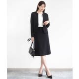 メランジ調セミフレアースカート/セットアップ対応/洗える | MK MICHEL KLEIN | 詳細画像4 