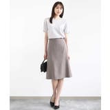 メランジ調セミフレアースカート/セットアップ対応/洗える | MK MICHEL KLEIN | 詳細画像8 