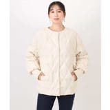 ノーカラーミドル丈ダウンコート | MK MICHEL KLEIN | 詳細画像10 