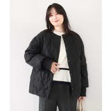 ノーカラーミドル丈ダウンコート | MK MICHEL KLEIN | 詳細画像2 