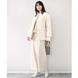 ノーカラーミドル丈ダウンコート | MK MICHEL KLEIN | 詳細画像8 