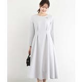 ライトグレー | スムースダンボール タックワンピース/洗える | MK MICHEL KLEIN