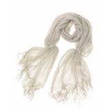 シルバー | ラメラッセルパール調モチーフストール | a.v.v【WOMEN】