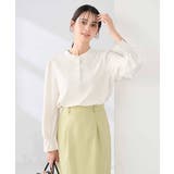 ホワイト | 2WAYスタンドネックブラウス | a.v.v【WOMEN】