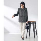 【前後2WAY】レイヤード風サテンブラウス | a.v.v【WOMEN】 | 詳細画像12 