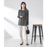 【前後2WAY】レイヤード風サテンブラウス | a.v.v【WOMEN】 | 詳細画像13 