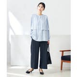 【前後2WAY】レイヤード風サテンブラウス | a.v.v【WOMEN】 | 詳細画像17 